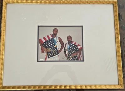Very Rare! Alonzo Mourning / Tim Hardaway 2000 Sydne Olympic Autographed COA - Image 1 of 4