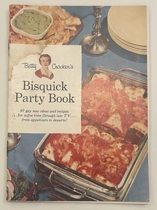 Vintage 1957 Betty Crocker’s Bisquick Party Book Recipe Cookbook General Mills - Imagen 1 de 5