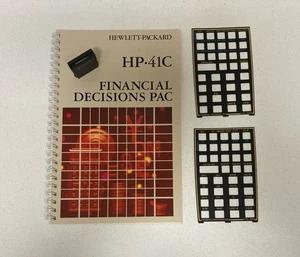 Paquete de decisiones financieras para calculadora HP 41CV 41CX 41C con superposiciones y manual - Imagen 1 de 2