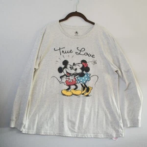 Disney Parks Store Mickey Minnie Mouse True Love Camiseta Manga Larga XXL - Imagen 1 de 7