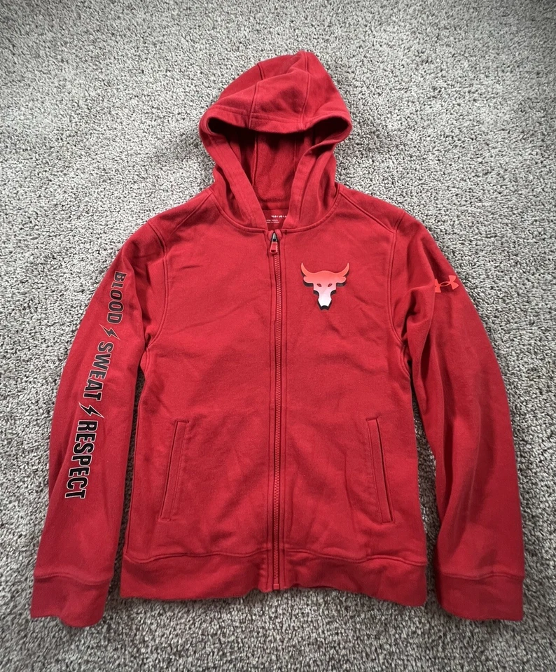 UNDER ARMOUR Youth Large Project Rock Full Zip Hoodie Pullover - Image 1 of 4