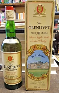 scotch whisky the glenlivet 12 years old 43 gradi seagram box st andrews - Foto 1 di 4