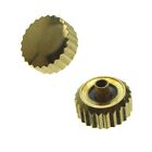 Waterproof crown with gasket gold plated thread 1.1 mm tube 2.2 mm