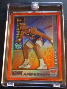1995 KENNY ANDERSON MYSTERY FINEST ORANGE BORDERED TEST REFRACTOR #M5 (211) - Picture 1 of 2