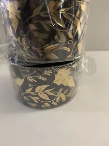 Lot 2 Wired Ribbon Halloween Bats Faux Velvet Polyester 2.5” X 15 Yds Each New - Picture 1 of 9