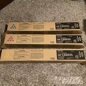 Genuine Ricoh MP C6003S CMY SET 841866 841867 841868 Toners FREE SHIPPING - Picture 1 of 11