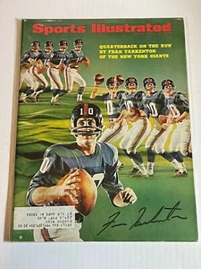 Fran Tarkenton SIGNED Sports Illustrated SI New York Giants Vikings - K9 COA - Bild 1 von 1