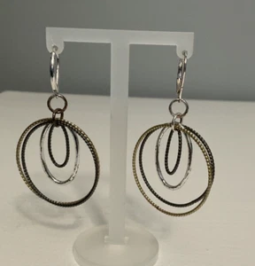 Premier Designs Jewely multiple hoops gold tone, silver tone and black - Picture 1 of 1