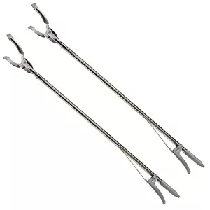 2x Greifzange Müllzange Metall | Müllgreifer Abfallgreifer | Greifhilfe 90cm - Bild 1 von 4