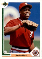 1991 Upper Deck St. Louis Cardinals Baseball Card #346 Ray Lankford
