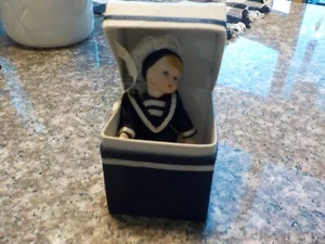UNKNOWN 4-1/2" NAVY DOLL IN BOX - Picture 1 of 4