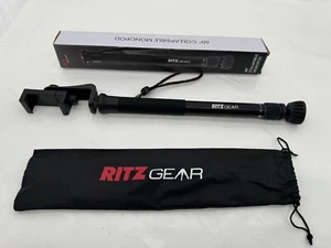 Ritz Gear 60" Collapsible Monopod, Black with Universal Smartphone Mount - Picture 1 of 7