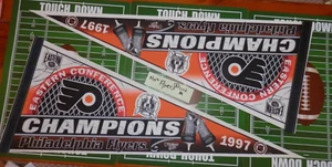 2- Philadelphia Flyers 1997 Stanley Cup pennant lot full size new vtg 90's Lot M - Picture 1 of 20