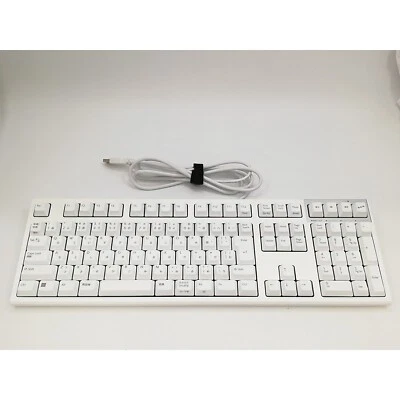 REALFORCE R3S Fullkeyboard Wired 45g Japanese Layout R3SA21 White JAPAN USED - Image 1 of 4