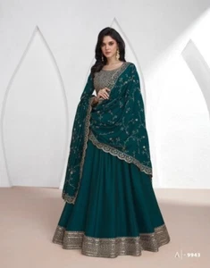 Palazzo Bollywood Indisch Designer Kurta Salwar Suit Dupatta Pakistaner - Bild 1 von 4