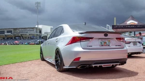 Lexus IS350 300 rear bumper Diffuser body lip kit extension brake light Painted - Foto 1 di 7
