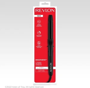 Revlon SmoothStay Coconut Oil-Infused Curling Iron | for Shiny, Smooth Curls 1" - Picture 1 of 6