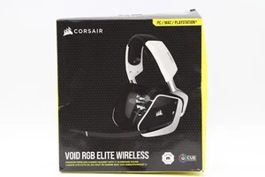 Corsair VOID RGB Elite Wireless Premium Gaming Headset - White (CA-9011202-NA)  - Picture 1 of 8