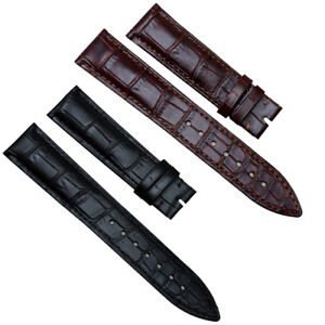 New Genuine Leather Watch Band Strap For Omega De Ville 