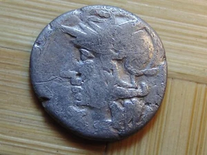 República Romana, denario de plata, antiguo, - Imagen 1 de 5