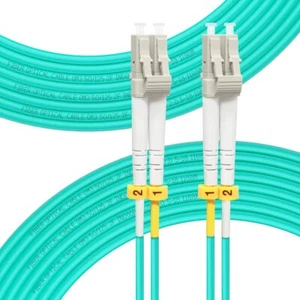 75M OM3 LC auf LC LWL Glasfaser Patchkabel | Längenoptionen 02m-100m 10 GB Du... - Photo 1/7