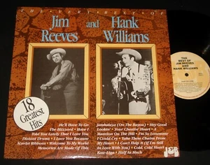 JIM REEVES & HANK WILLIAMS LP - THE VERY BEST OF - COUNTRY & WESTERN - Picture 1 of 1