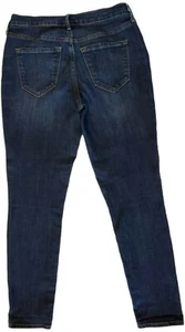 Old Navy Women’s Curvy Skinny Dark Blue Wash Denim Mid-Rise Jeans Size 2 Short - Picture 1 of 8