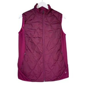 Galvin Green Vest Large Purple Womens Golf Gilet Quilted Zip Up Windbreaker - Picture 1 of 19