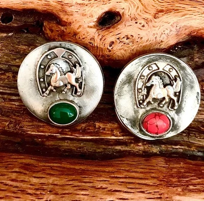 Tobogán bufanda occidental | Zapato caballo de la suerte | Piedra de ágata Foto 1 de 4