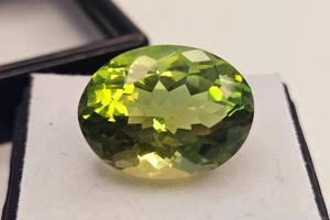 Fabulous Tourmaline Oval Cut 8-9 Ct Bi-Color Certified Loose Gemstone For Ring - Picture 1 of 5