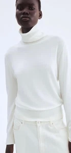 Ladies Ribbed Long sleeve Viscose Polo High Neck Turtle Roll Jumper 3 Colour - Picture 1 of 16