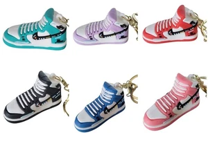 NIKE Shoe Sneaker Keychain 3D Rubber PVC Keyring Lanyard Key Chain Charm Bag - Picture 1 of 65