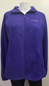 Chaqueta Columbia para mujer L púrpura Benton Springs cremallera completa polar - Imagen 1 de 6