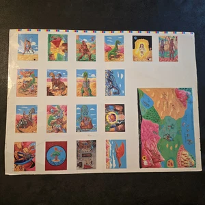 1992 Starr Cards Dragolon Uncut Sheet Fantasy Art William Starr Jordan Prison - Bild 1 von 24