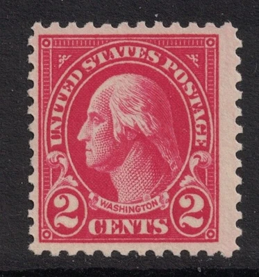 Scott 554- MNH- 2c Washington, Flat Plate Printing, Perf 11- 1922-25- mint - Image 1 of 2