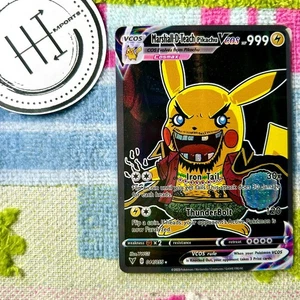 Marshall D Teach Pikachu VCOS Pokemon Tarjeta Holo Juegos con disfraces ARTE - Imagen 1 de 2