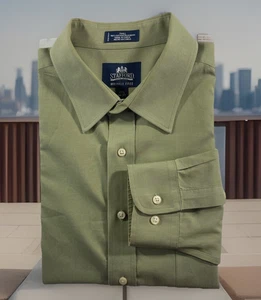 Stafford Super Hemd Herren 17,5 36/37 Langarm Knopf Twill faltenfrei - Bild 1 von 9