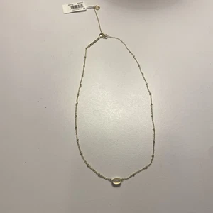 Collana Kendra Scott Mini Elisa Satellite Ciondolo Corto Cristallo Rosa - Foto 1 di 7