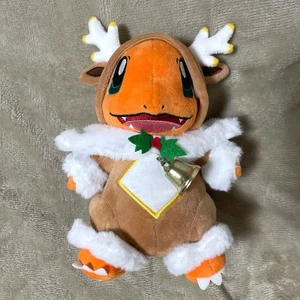 Pokémon Christmas Charmander Plush Toy Rare 2019 Sawbuck Poncho Japan Used FS JP - Picture 1 of 7