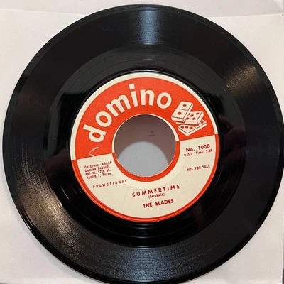 THE SLADES - Summertime / You Must Try (1958) - 7" Vinyl Record 45RPM - VG+ - Image 1 of 2