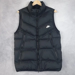 Nike Storm-FIT Windrunner Puffer Vest Uomo Piccolo Nero Tasche Zip DR9617-010 - Foto 1 di 20