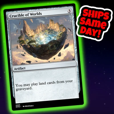 Crucible Of Worlds - Custom Art Magic: The Gathering Playtest Card - Commander - Image 1 of 4