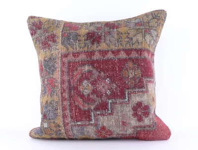 Funda Cojín Boho Kilim 60cm - Funda Almohada Alfombra Turca Vintage Foto 1 de 4