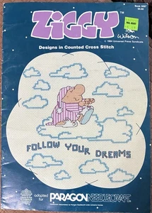 "Ziggy" ©1984 Paragon Handarbeit gezählt Kreuzstichkarte Musterbuch # 5097 - Bild 1 von 2