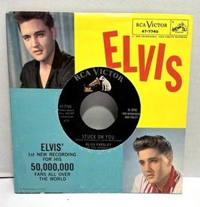 ELVIS PRESLEY~Stuck On You🔹🔹Picture Sleeve 45 RCA VICTOR 47-7740~EX+ Top Copy! - Picture 1 of 8