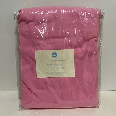 Panel de sarga cepillada Pottery Barn Kids forrado rosa bucle de cinturón inverso filtro medio Foto 1 de 4