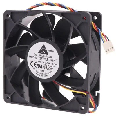 1X For Delta QFR1212GHE 120X120X38mm DC 12V 2.7A 4pin High Speed GPU Cooling Fan - Image 1 of 4