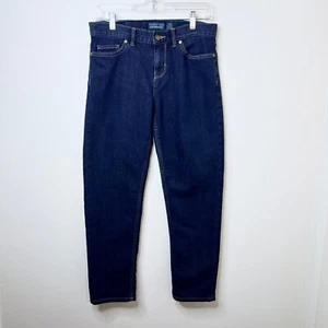 Patagonia Womens Boyfriend Jeans Blue Dark Wash Denim Straight Leg Size 26 - Picture 1 of 6