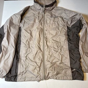 Columbia Men’s Brown Windbreaker Jacket Hood Light XL A1508 - Picture 1 of 5