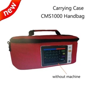 CONTEC CMS1000 CMS1000VET Handbag for Patient Monitor Carry Case, New, red color - Picture 1 of 2